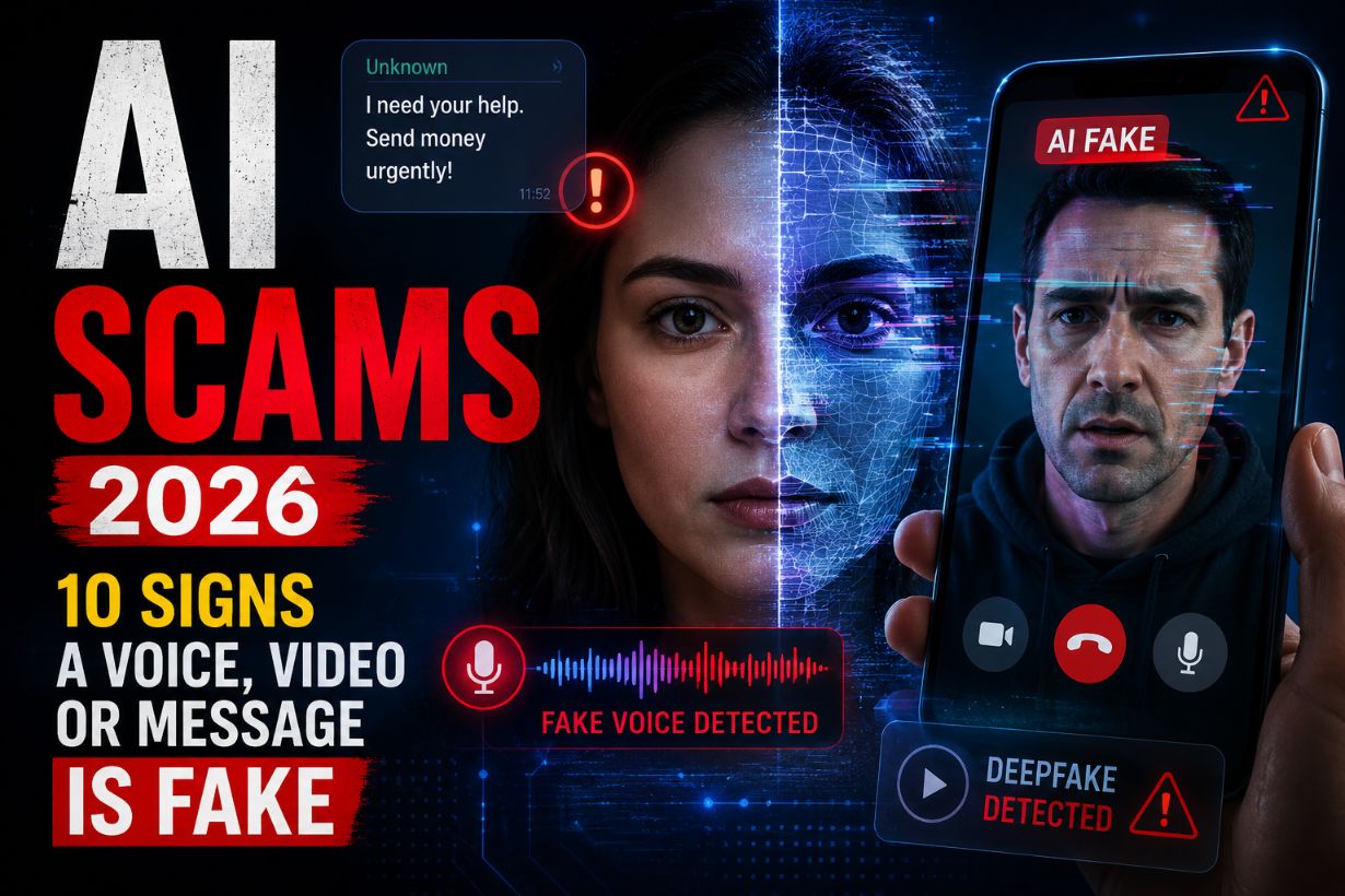 AI Scams 2026: 10 Signs a Voice, Video or Message Is Fake