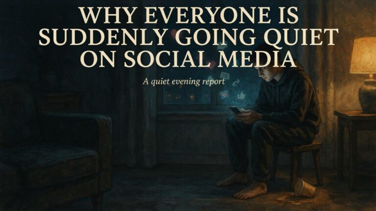 Why Everyone Is Suddenly Going Quiet on Social Media
